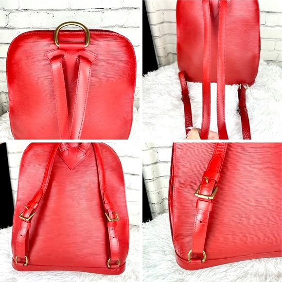 Louis Vuitton Red Epi Leather Backpack Custom - Picture 9 of 16
